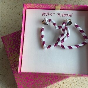 Betsey Johnson Candy Cane Earrings